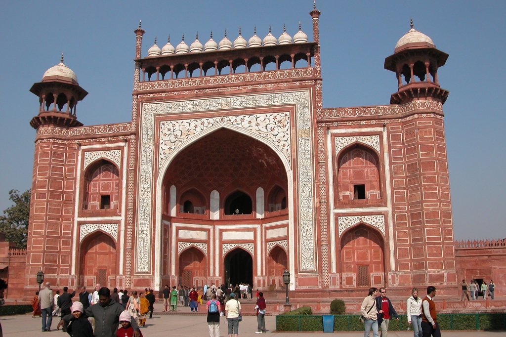 Red Sandstone Gateway to the Taj Mahal
