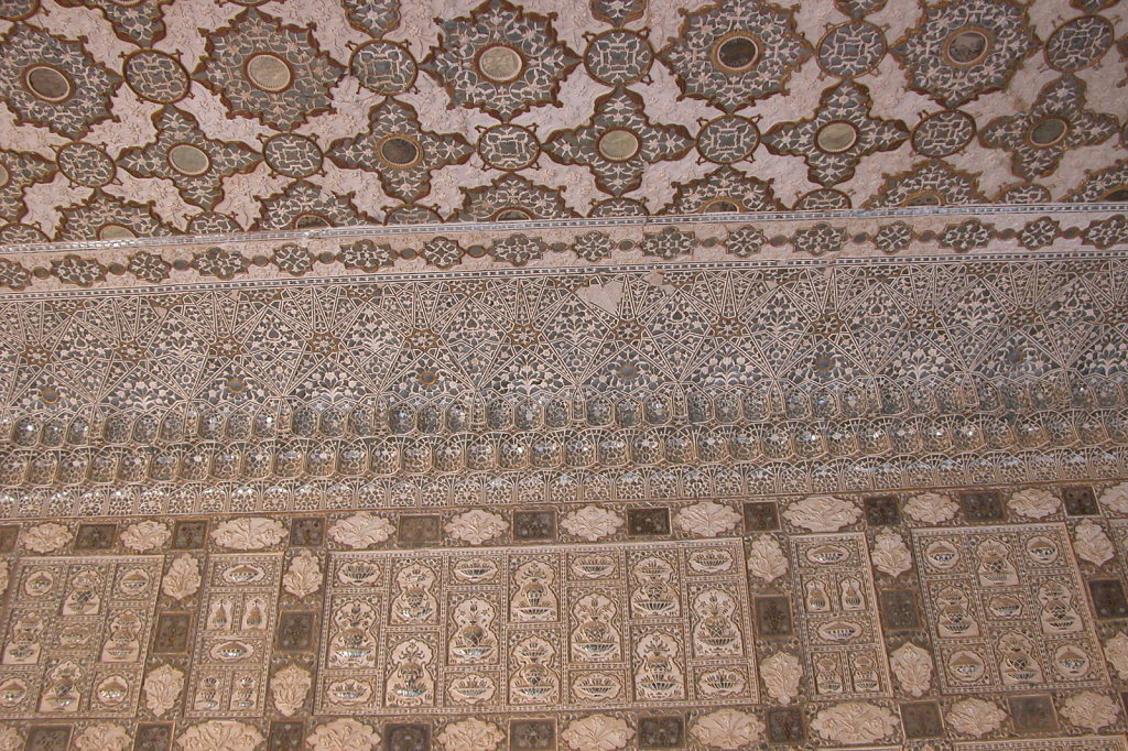 Mirrors in the Ceiling of the Sheesh Mahal (Mirror Palace)